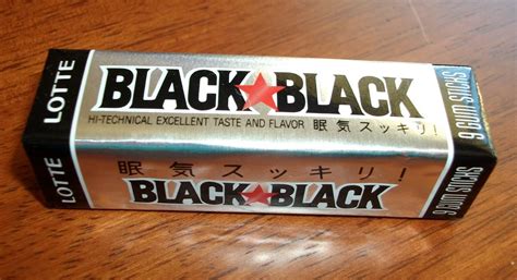 tasty japan lotte black black chewing gum