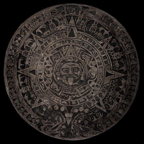 Medium Aztec Maya Inca Calender Plaque Sculpture