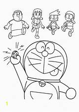 Doraemon Coloring Nobita Games Pages Marvelous Line Divyajanani sketch template