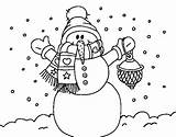 Colorare Natal Boneco Pupazzo Colorear Nieve Muñeco Disegni Acolore Snowman sketch template
