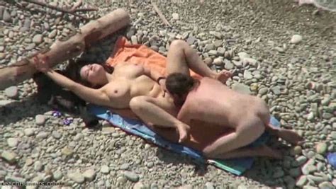 austrian mature couple having wild sex on the rocky beach video