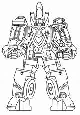 Rangers Power Coloring Robot Pages Spd Print Assembled Color Comments Coloringhome sketch template