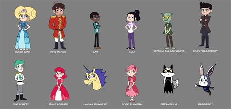 aurora secondary characters design by jgss0109 star vs