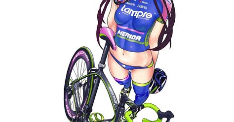 anime girls on bike animoe