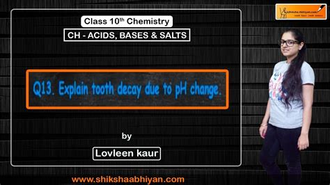 explain tooth decay due  ph change youtube