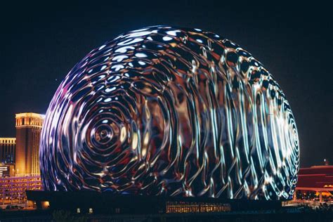 msg sphere lights    las vegas strip