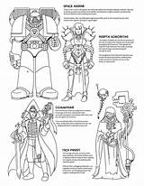 Coloring 40k Warhammer Loudlyeccentric Bits Spikey Brings sketch template