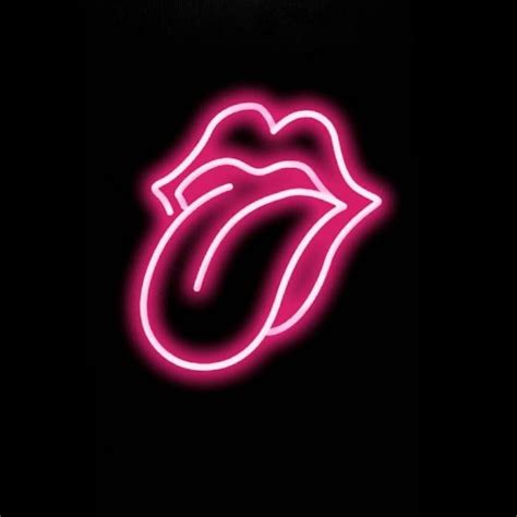 Neon Pink Lip Sign In 2020 Pastel Pink Aesthetic Hot