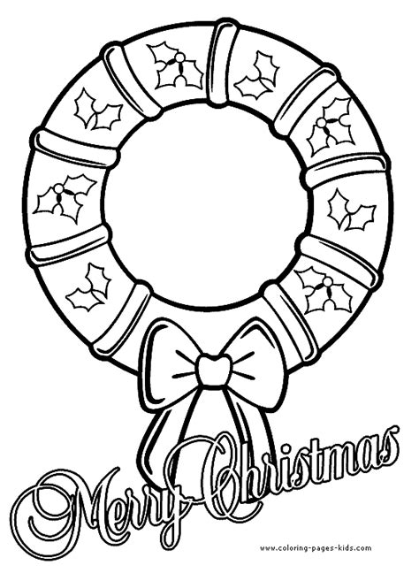merry christmas color page christmas coloring pages holiday