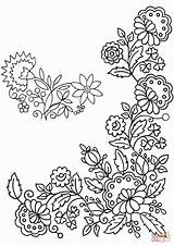 Coloring Ornament Pages Tender Flowers Printable Pattern Categories sketch template