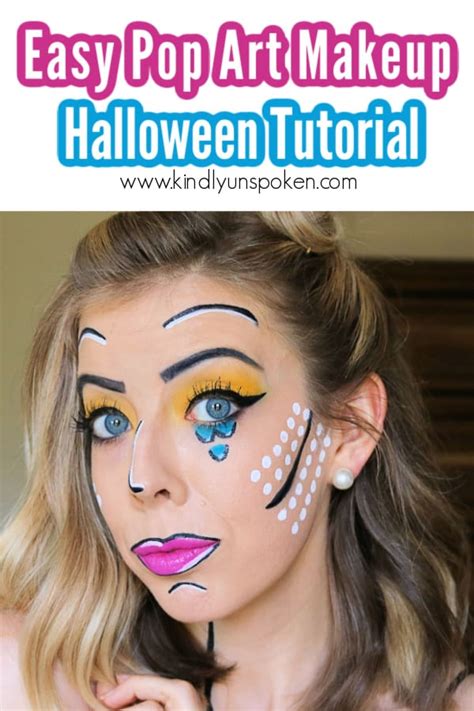 Fun And Easy Pop Art Makeup Halloween Tutorial Kindly