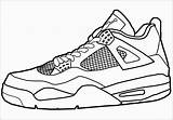 Jordans Yeezy Sneaker Colorpaints Templates Coloringhome sketch template