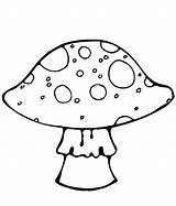Mushroom Coloring Pages Printable Clipart Kids Clip Cat Clipground Flower Itself Cleaning sketch template