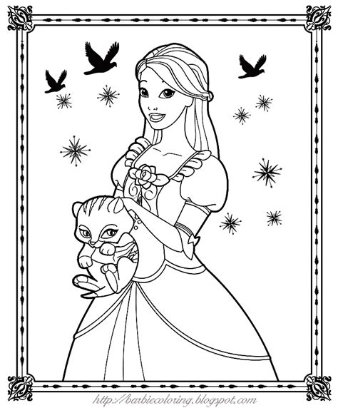 barbie coloring pages pink  green barbie birthday party printable
