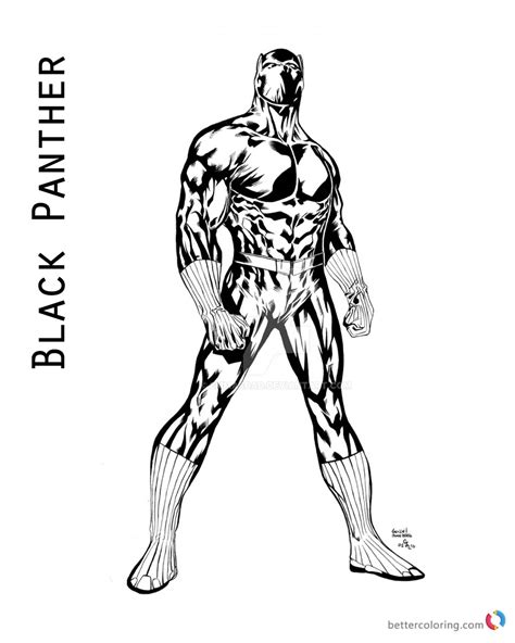 black panther coloring pages  marvel   printable coloring