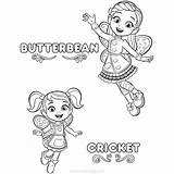 Butterbean Butterbeans Xcolorings Dazzle sketch template