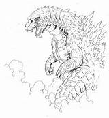 Godzilla Coloringpagesfortoddlers sketch template