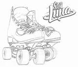 Luna Soy Coloring Rollers Colorear Patines Para Roller Pages sketch template