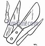 Kitchen Drawing Knife Chef Knives Getdrawings Clip Clipartmag Clipart sketch template