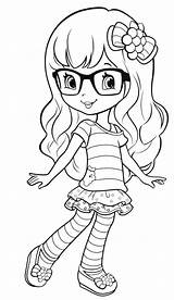 Coloring Pages Girls Kids Sheets Strawberry Shortcake Printable Old Cartoon Girl Cute Little Book Books Years Year Print Colouring Top sketch template