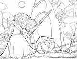 Brave Coloring Pages Disney Princess Getcolorings Color sketch template
