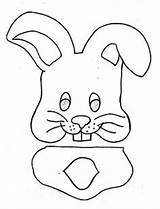 Puppet Paper Puppets Printable Bag Template Easter Bunny Rabbit Craft Printables Head Crafts Face Patterns Pig Brown Finger Bags Kids sketch template
