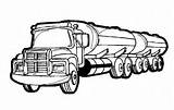 Truck Coloring Semi Oil Tanker Containing Netart 83kb 383px sketch template