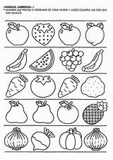 Para Actividades Preescolar Alimentos Niños Colorear Imprimir Saludable Verduras Dibujos Alimentación Preschool Fichas Inicial Con Saludables Pintar Coloring Lessons Primaria sketch template