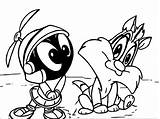 Looney Tunes Marvin Wecoloringpage sketch template