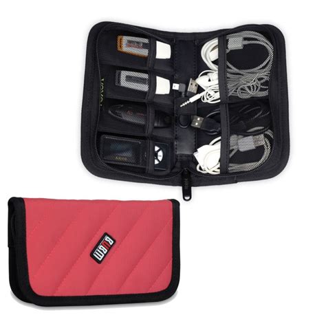 travel cable cord organizer electronics accessories bag usb hard drive case
