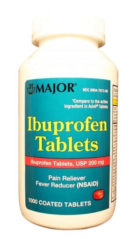 ibuprofen mg  count tablets  major  ebay