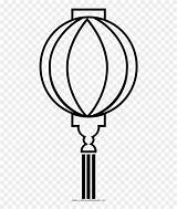 Lantern Chinese Drawing Coloring Clipartmag sketch template