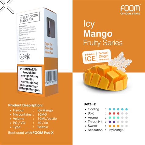 icy mango fruity series foom lab global