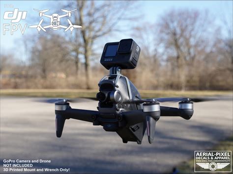 dji fpv combo drone gopro action mount etsy