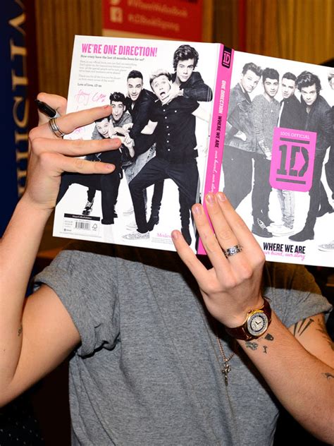 Harry Styles At One Direction’s Book Signing — Wearing