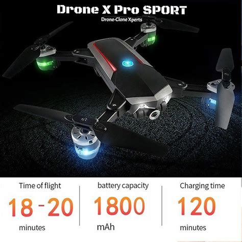 drone  pro sport p hd camera wifi fpv min flight time optical drone clone xperts