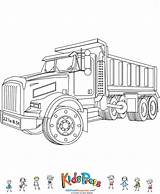 Tonka Kidspressmagazine Peterbilt Camion Kleurplaat Digi Optimus sketch template