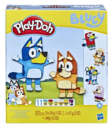 play doh bluey   mash costumes playset   cans walmartcom