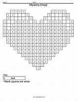 Heart Coloring Emoji Number Color Coloringsquared Subtraction Worksheet Math Squared sketch template