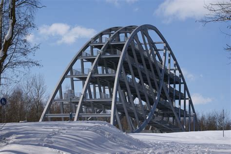 Free Images Snow Winter Weather Landmark Season Truss Bridge