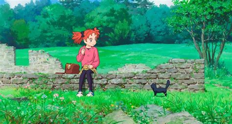 anime at the movies review メアリと魔女の花 mary and the witch s flower girls in capes