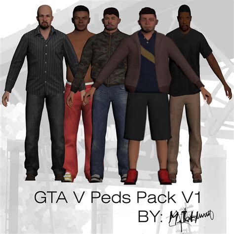 Gta V Peds Pack V1 Mth Gta Mods Tutorials 16c