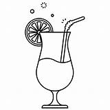 Colorir Coquetel Martini Mocktail Beverages Kissclipart sketch template