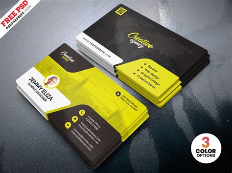 designer business card design psd template psdfreebiescom