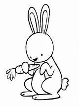 Coloring Animals Pages Animal Bunny Rabbit Baby Kids Drawing Funny Kanin Tegning Printable Cute Print Realistic Bunnies Clipart Colouring Màu sketch template