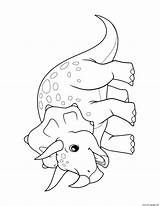 Triceratops Printable sketch template