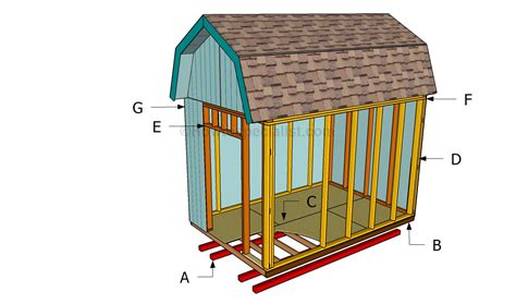 barn style shed building plans   build diy