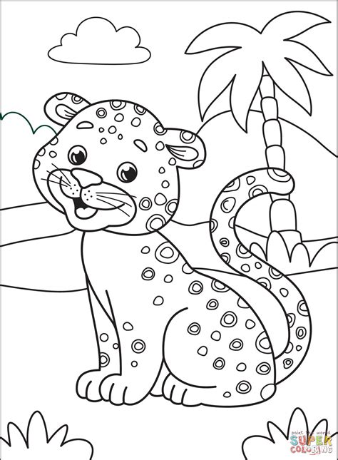cheetah coloring page  printable coloring pages