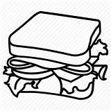 Sandwich Drawing Ham Blt Icon Salad Clipartmag Lunch sketch template