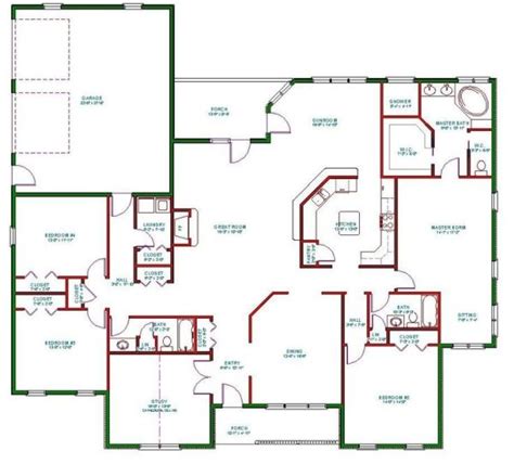 floor house plans open concept pic fidgety